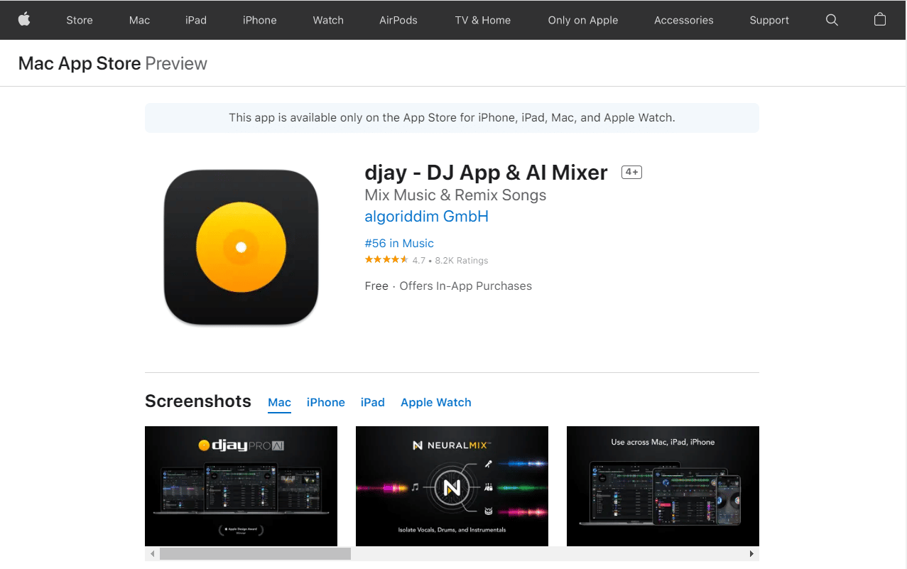 djay DJ App dan AI Mixer