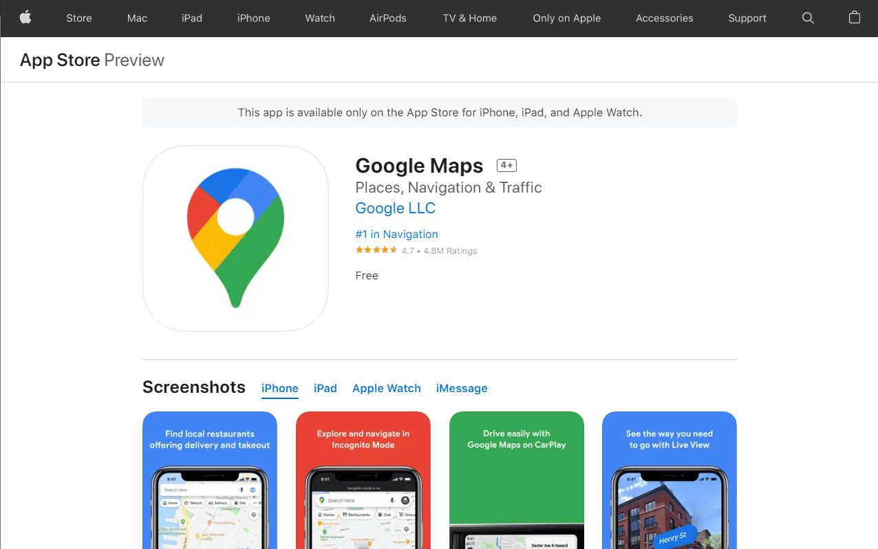 mapas de Google