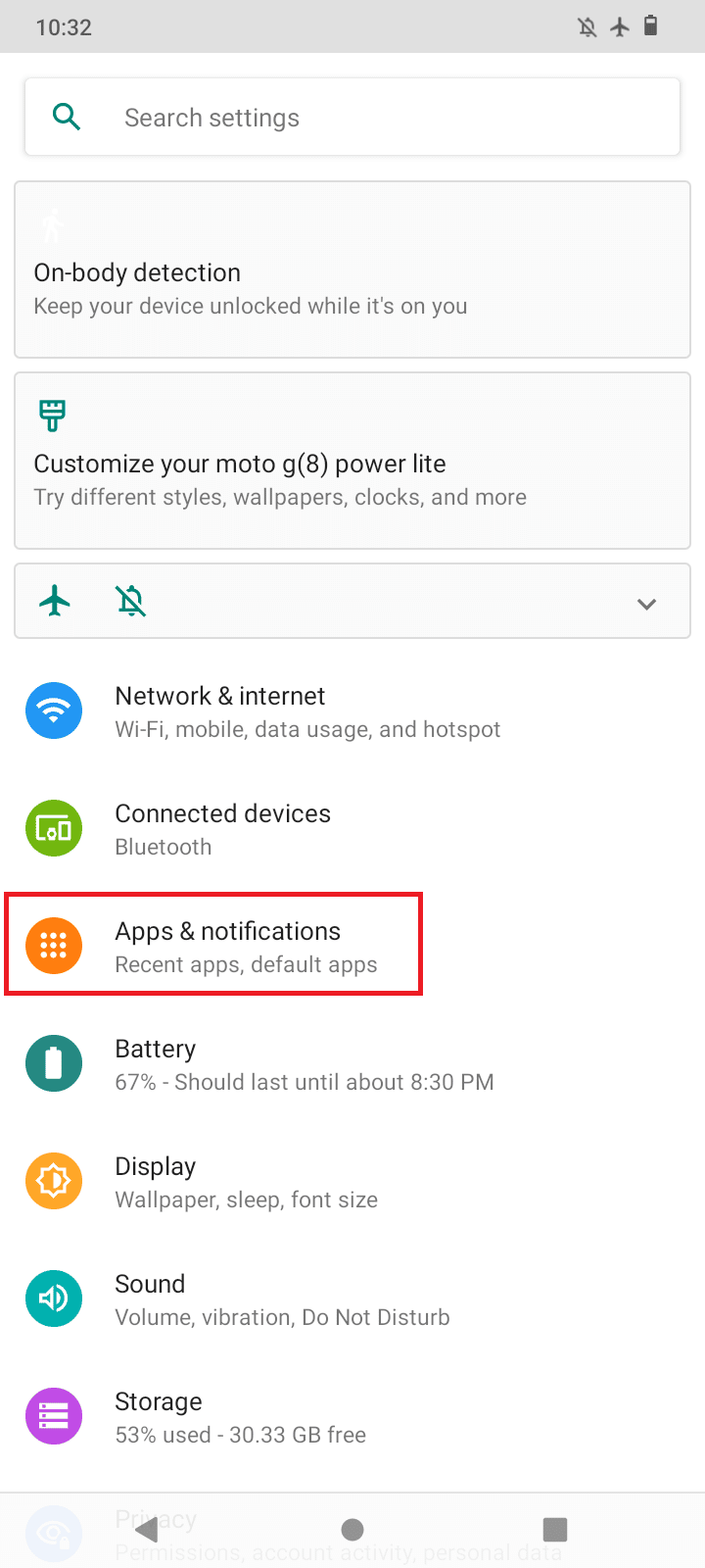 ketuk aplikasi dan notifikasi