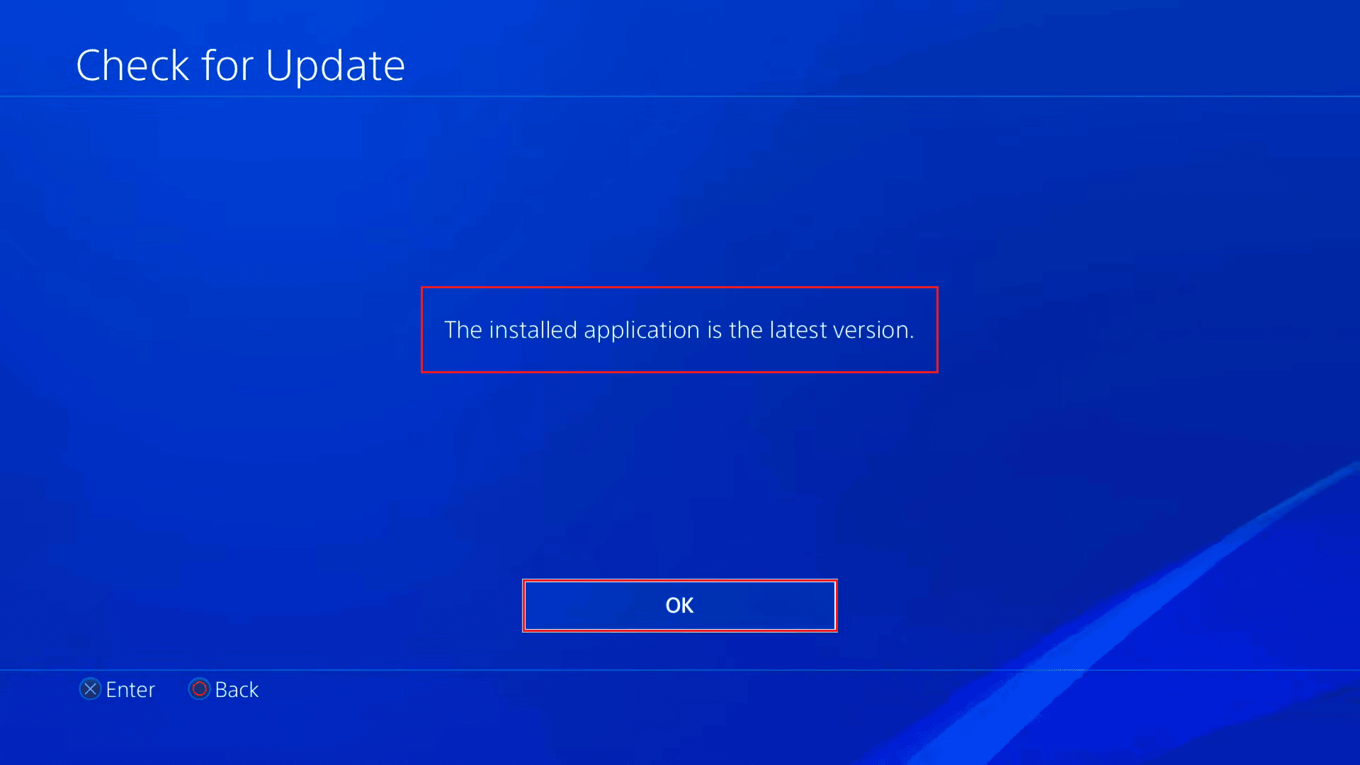 O aplicativo instalado é a versão mais recente no playstation 4 ps4