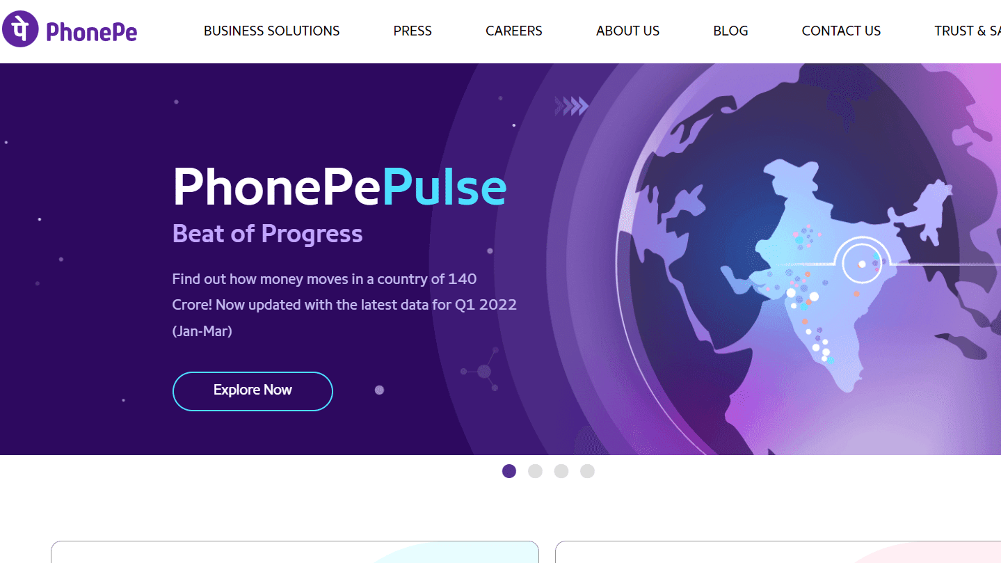 PhonePe web sitesi