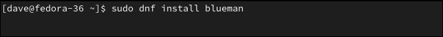 Installer Blueman sur Fedora