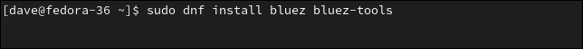 Installer BlueZ sur Fedora