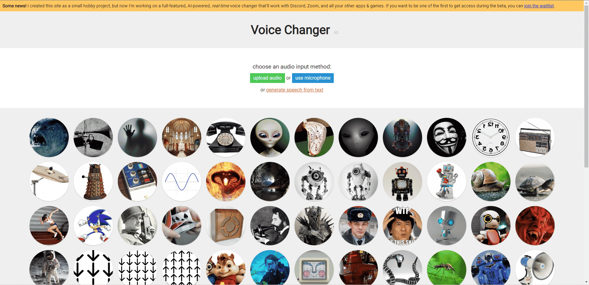 Offizielle Website von Voice Changer