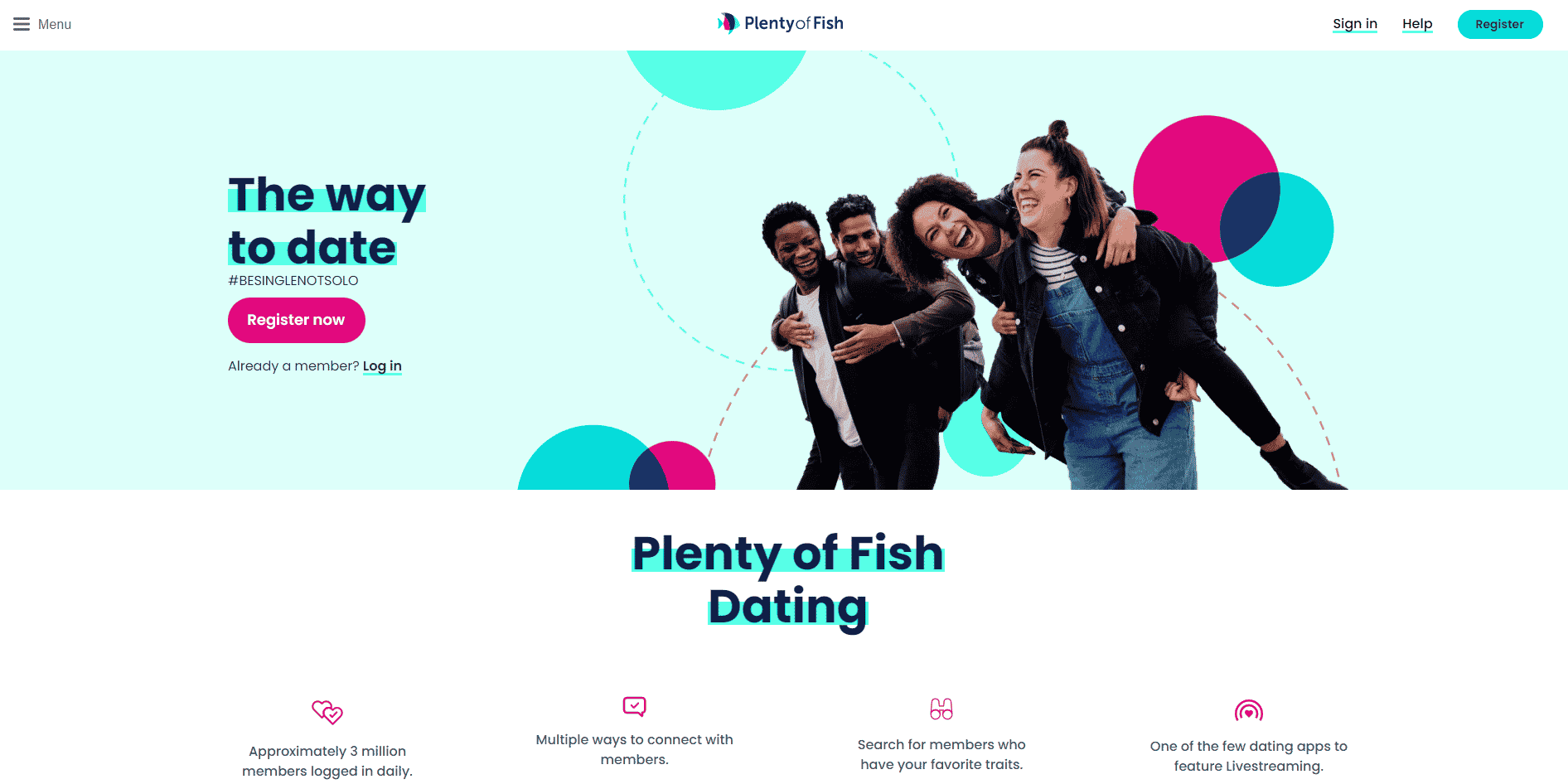 Offizielle Seite von Plenty of Fish