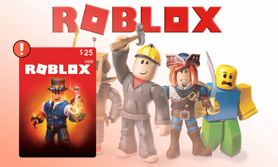 6 sposobów, aby naprawić niedziałającą kartę podarunkową Roblox