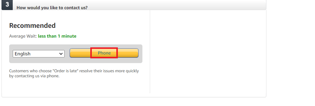 kliknij Telefon. Co zrobić, gdy Amazon mówi, że zamówienie nie zostało jeszcze wysłane?