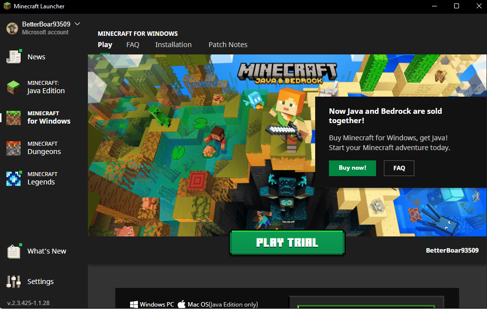 peluncur Minecraft