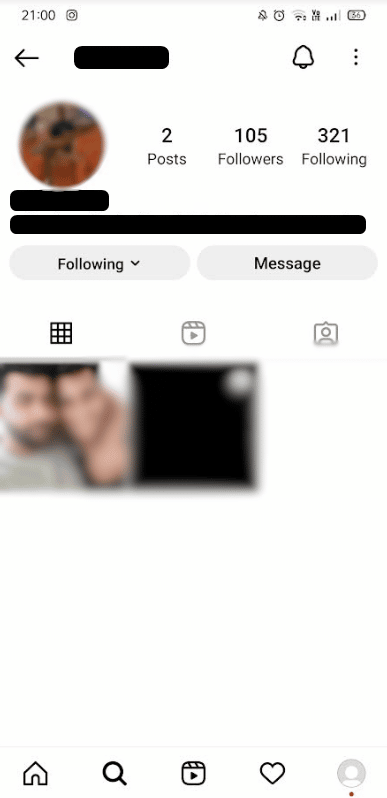 Abre el perfil de Instagram del usuario | Cómo encontrar los comentarios de alguien en Instagram