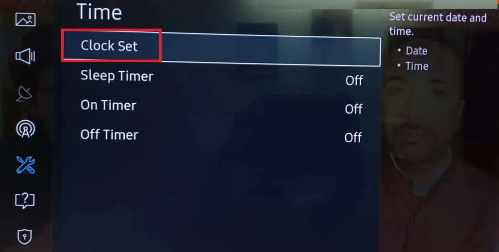 Jam Atur Pengaturan Waktu Samsung TV