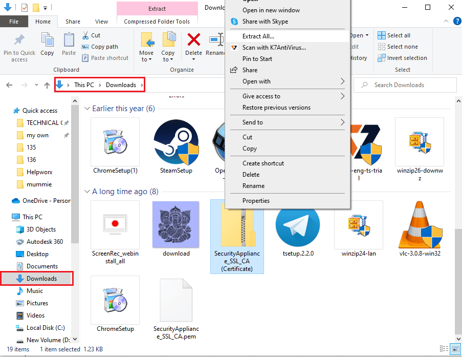 Buka pembaruan firmware yang diunduh dari folder Unduhan. Perbaiki Error Model Bind di Samsung TV