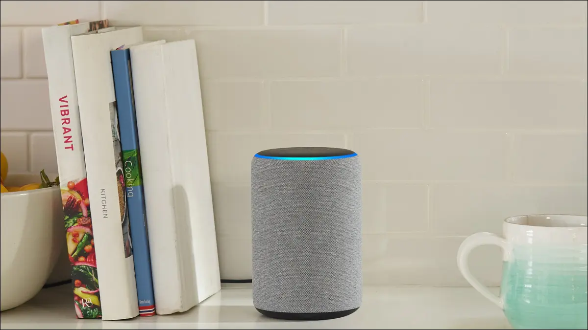 echo plus en la mesa de la cocina