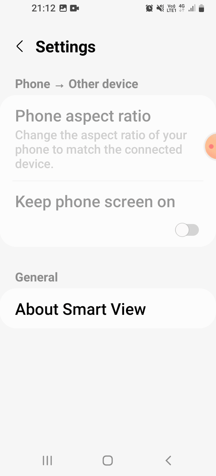 appuyez sur l'option Format d'image du téléphone