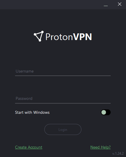 Faça login na sua conta Proton.