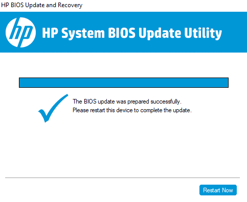 hp bios อัพเดตและกู้คืน