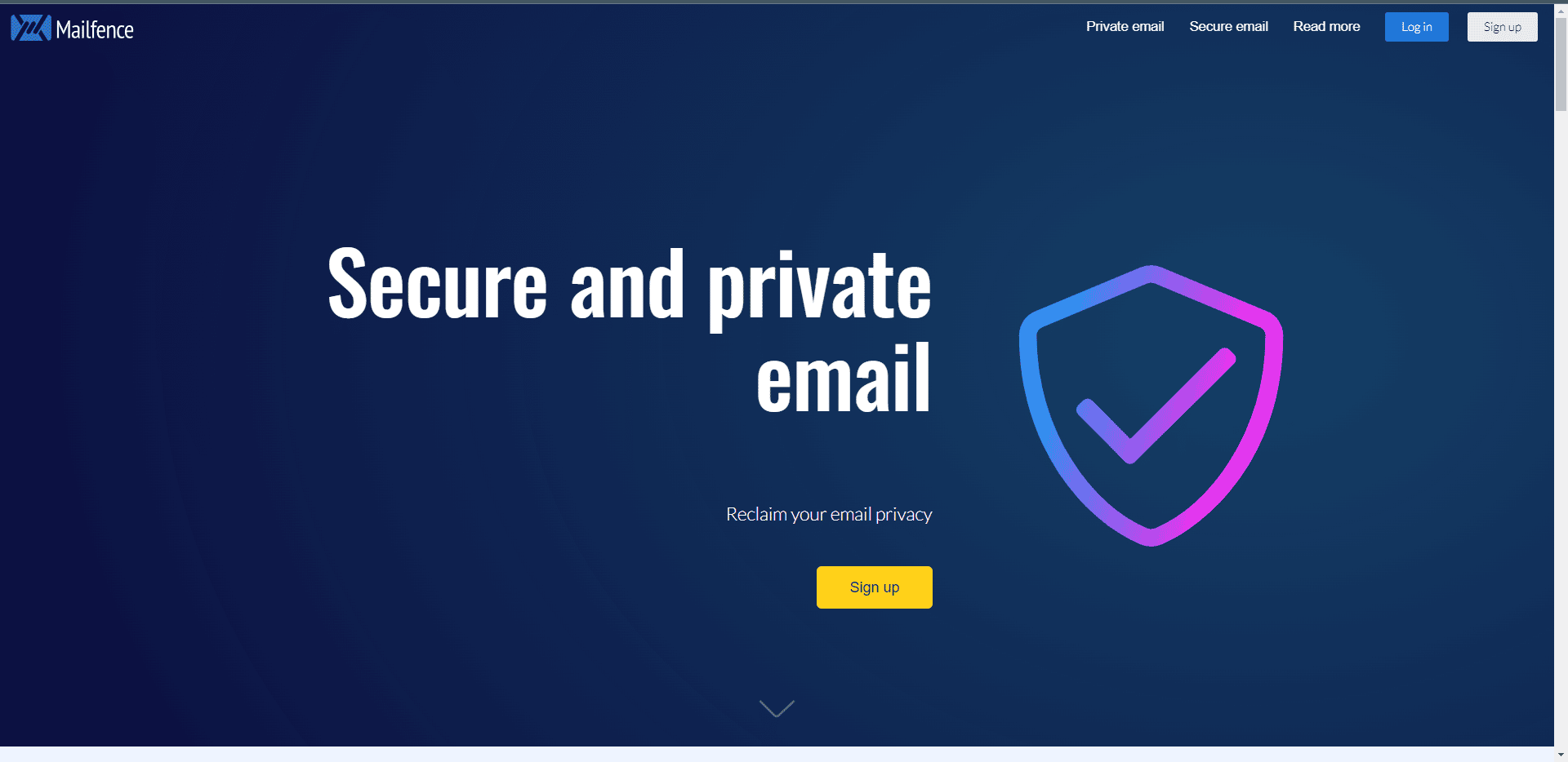 Sito ufficiale di Mailfence