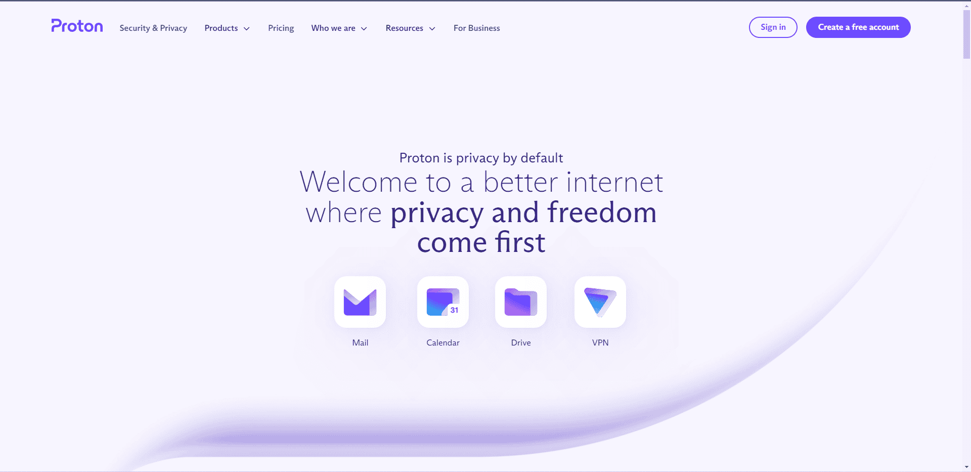 Site-ul oficial ProtonMail. Cele mai bune alternative gratuite de Gmail