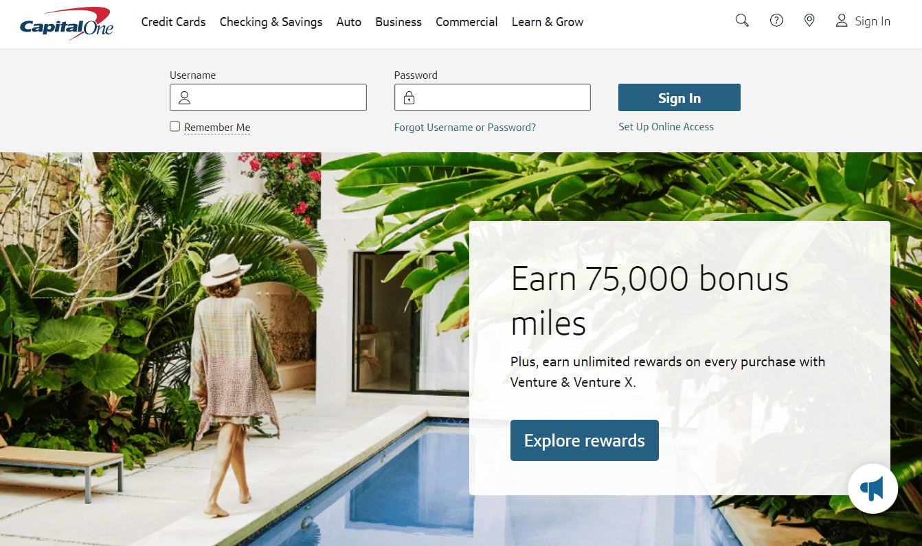 Strona internetowa Capital One | odbierz opłatę bez płacenia | najwyższy limit kredytowy na karcie Capital One