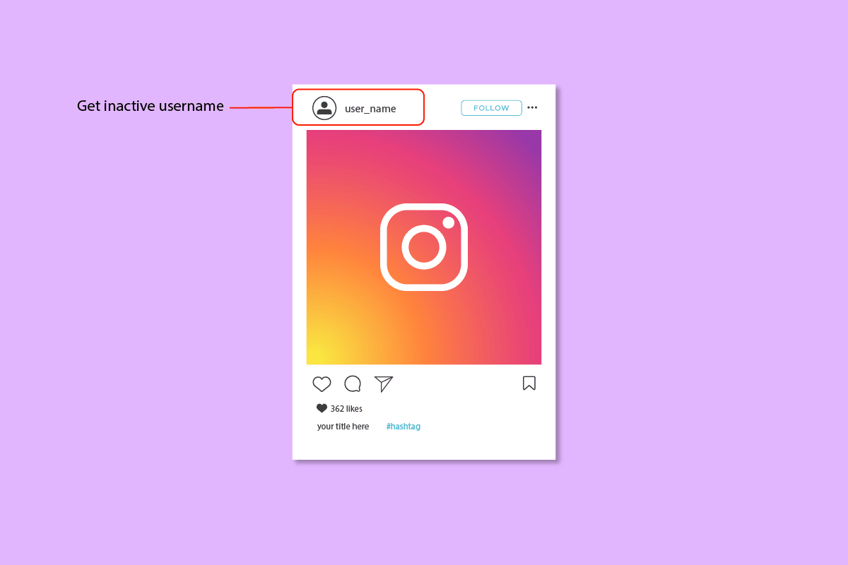 Comment obtenir un nom d'utilisateur Instagram inactif