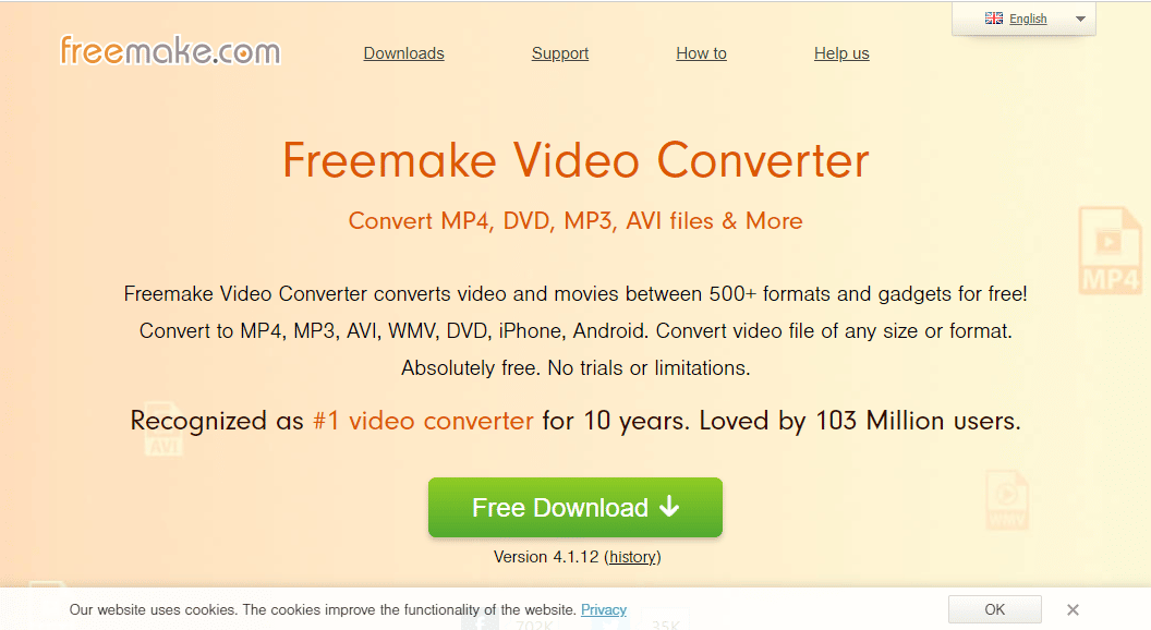 Freemake Video Converter. Las 13 mejores herramientas gratuitas de conversión de YouTube a MP4