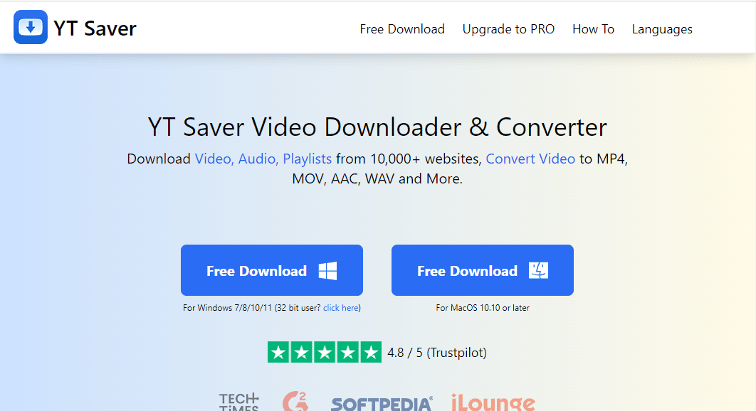 YT Saver. I 13 migliori strumenti di conversione gratuiti da YouTube a MP4