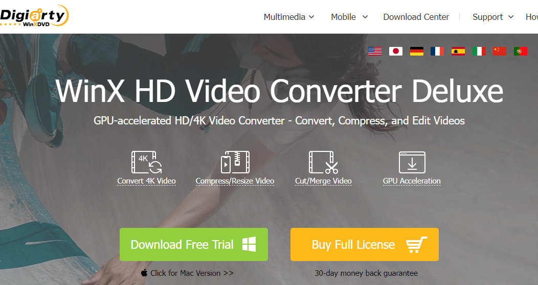 Convertisseur vidéo WinX HD Deluxe