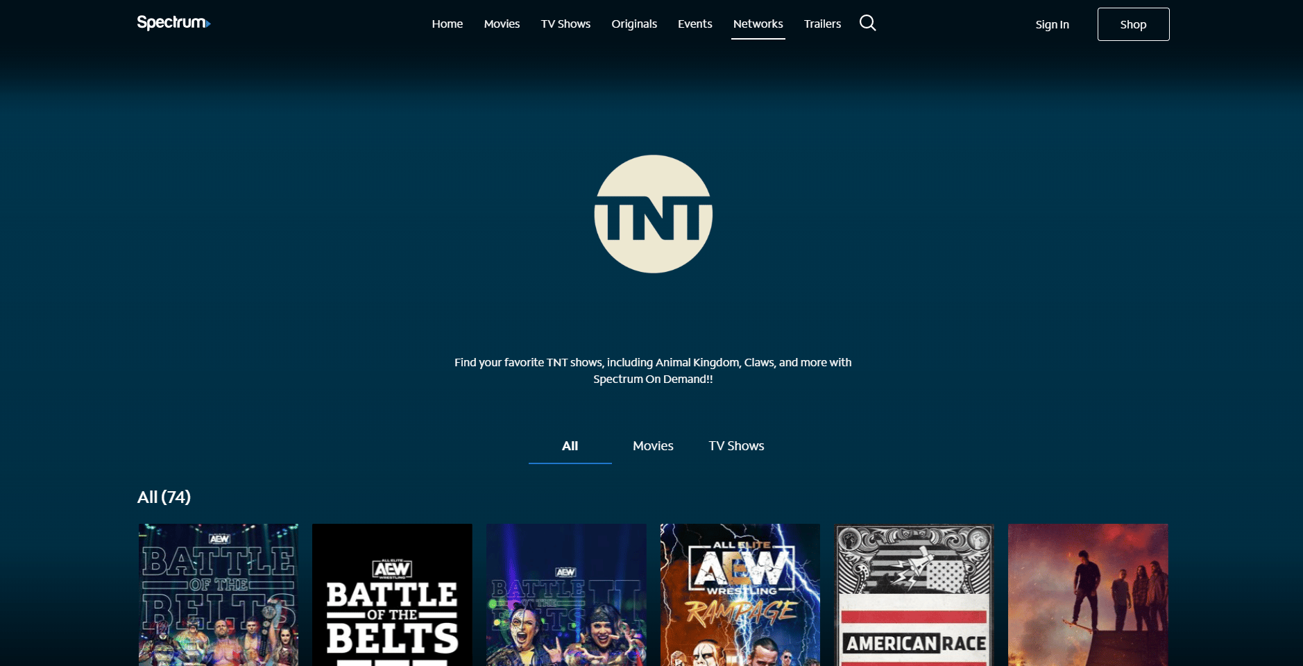 スペクトラムTVのTNT。ケーブルなしでTNTを見る方法