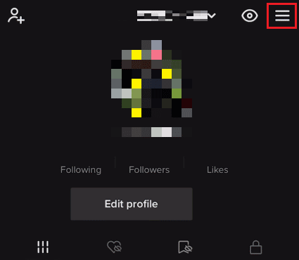 Toque el ícono de tres puntos en la esquina superior derecha | Cómo eliminar la cuenta de TikTok de otra persona