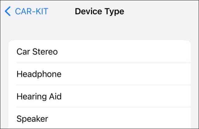 在 iOS 设置中为蓝牙设备分配标签