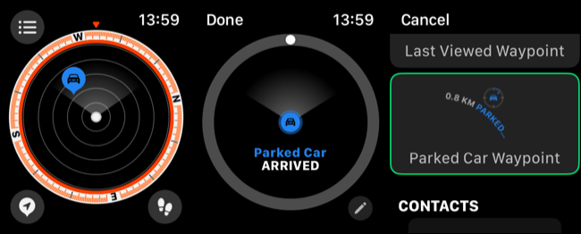 Retrouvez votre voiture garée avec une Apple Watch