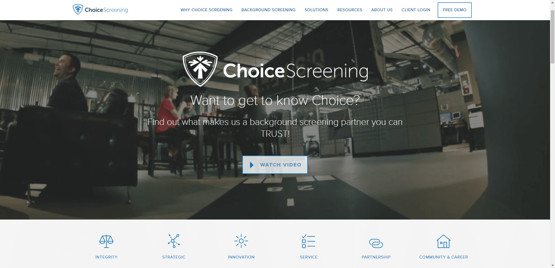 Site-ul oficial ChoiceScreening