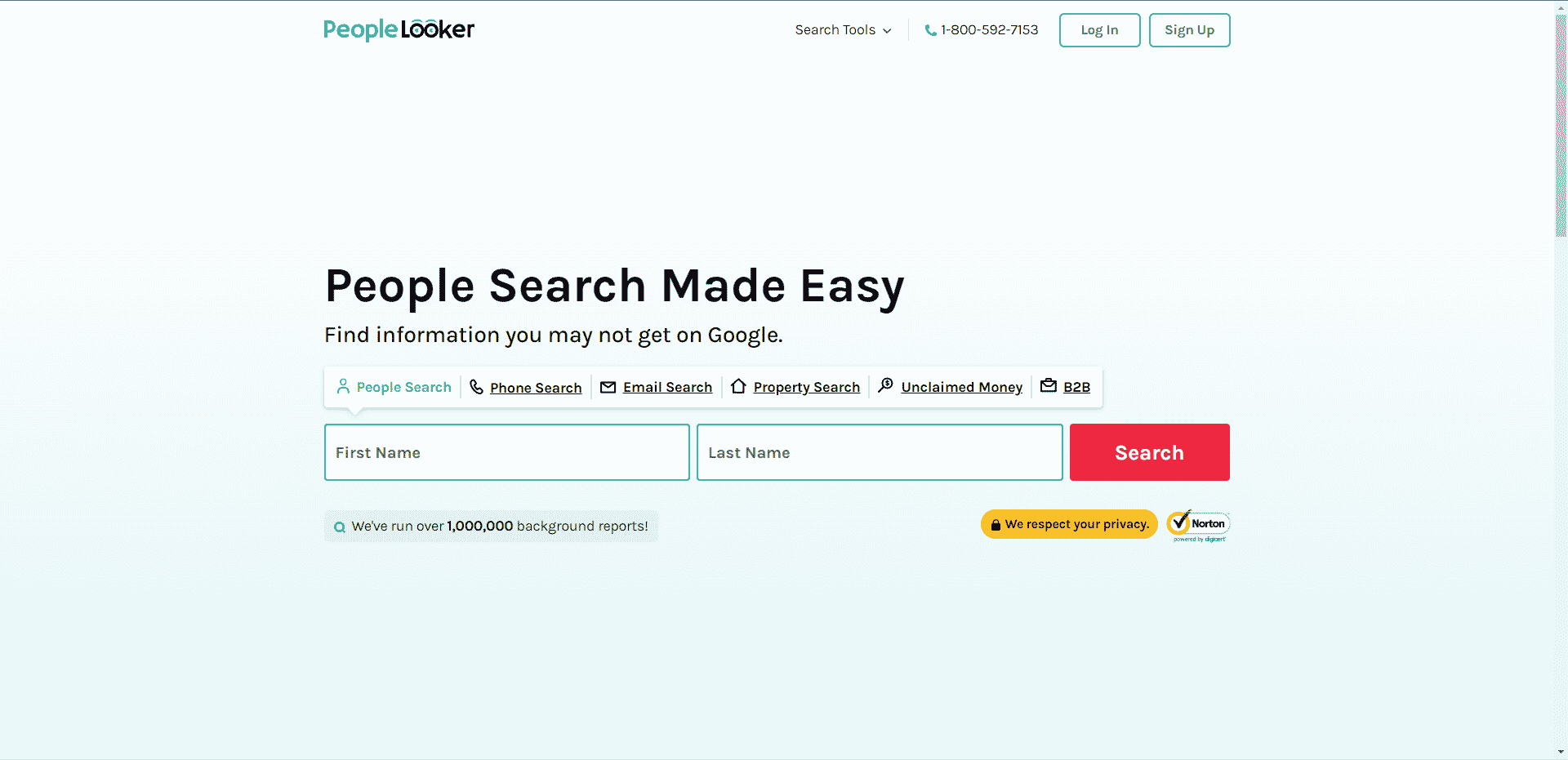 Situs web resmi PeopleLooker