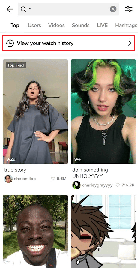 tocca Visualizza la cronologia delle visualizzazioni | Come puoi recuperare i video TikTok cancellati