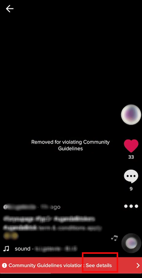 下から [詳細を見る] をタップします。削除されたTikTokビデオを復元する方法