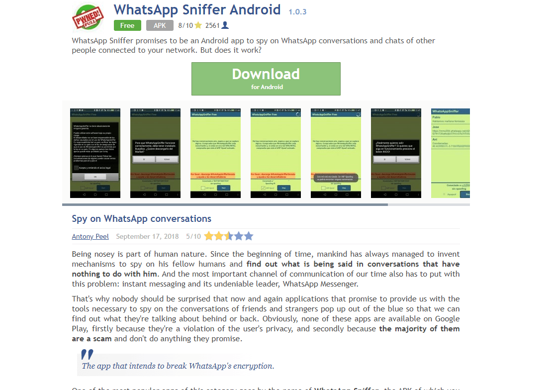 WhatsApp Sniffer