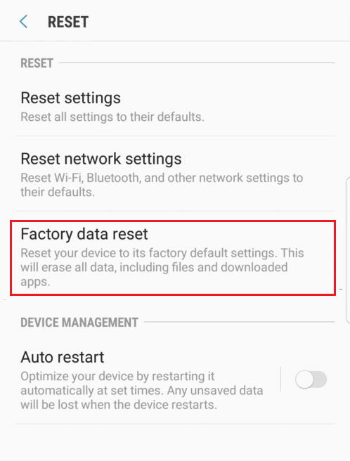 Ketuk Reset Data Pabrik |