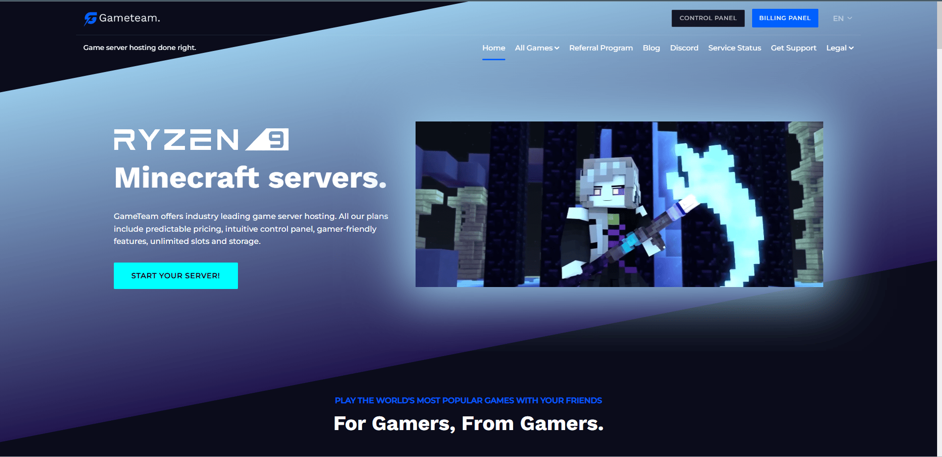 Site officiel de Gameteam