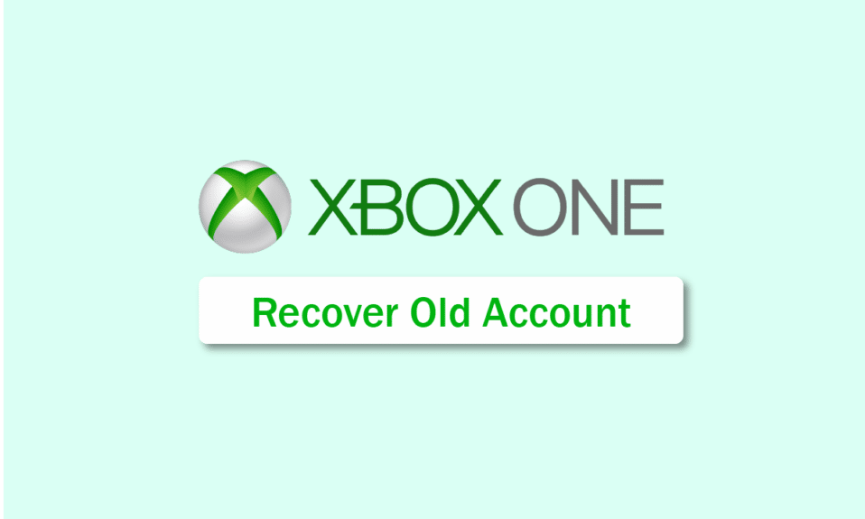 Como você recupera sua antiga conta do Xbox One