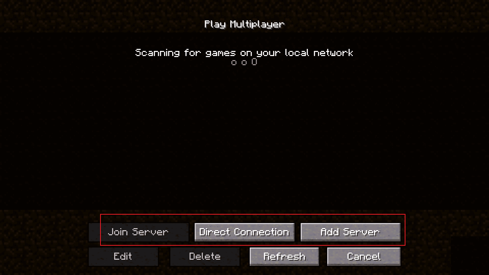 Minecraft-Server beitreten oder hinzufügen