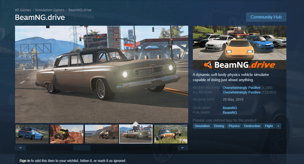 Requisitos do sistema BeamNG Drive. É BeamNG Drive no Xbox