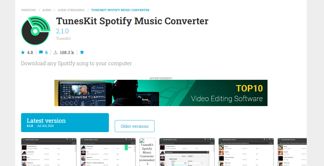 TunesKit Spotify Music Converter. Melhores downloaders de listas de reprodução do Spotify