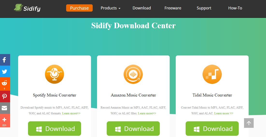 Conversor de Música Sidify. Melhores downloaders de listas de reprodução do Spotify