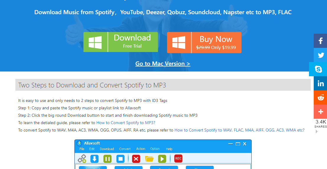 Downloader di video e musica Allavsoft