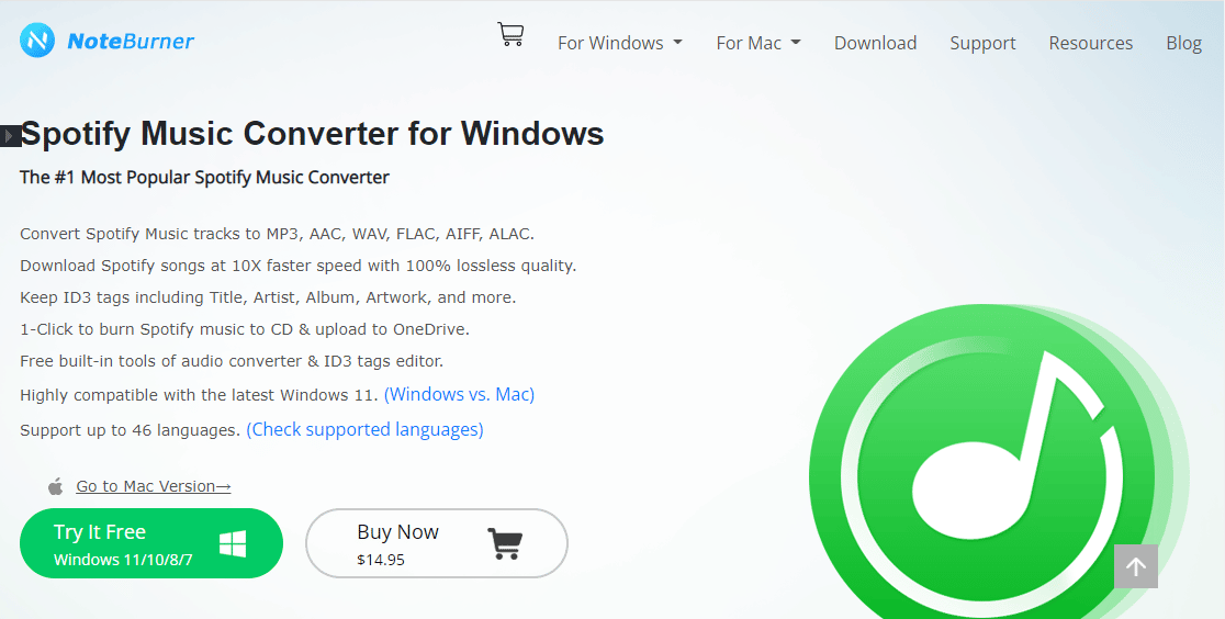 NoteBurner Spotify 音樂轉換器