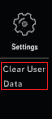 Wählen Sie Benutzerdaten löschen