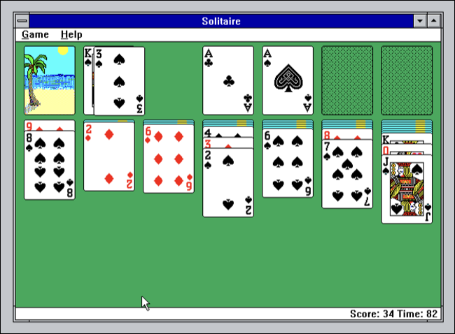 Solitaire pour Windows 3.1