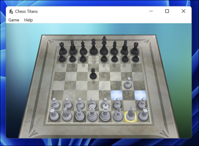 ARM용 Windows 11에서 실행되는 Windows 7용 Chess Titans