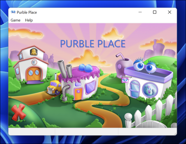 Purble Place para Windows 7 ejecutándose en Windows 11 para ARM