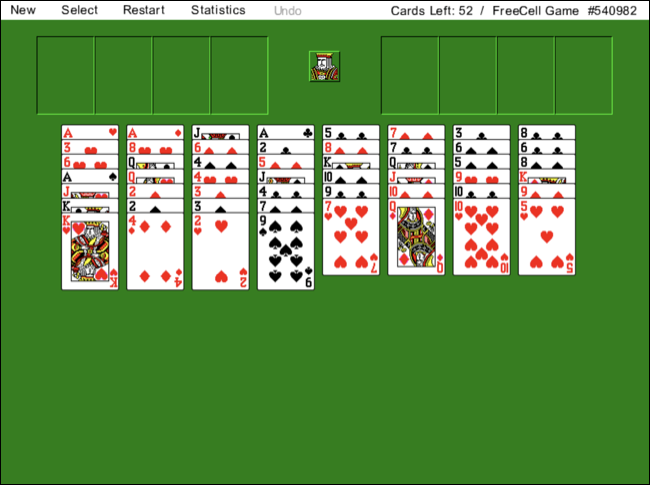 Game dalam browser FreeCell.io