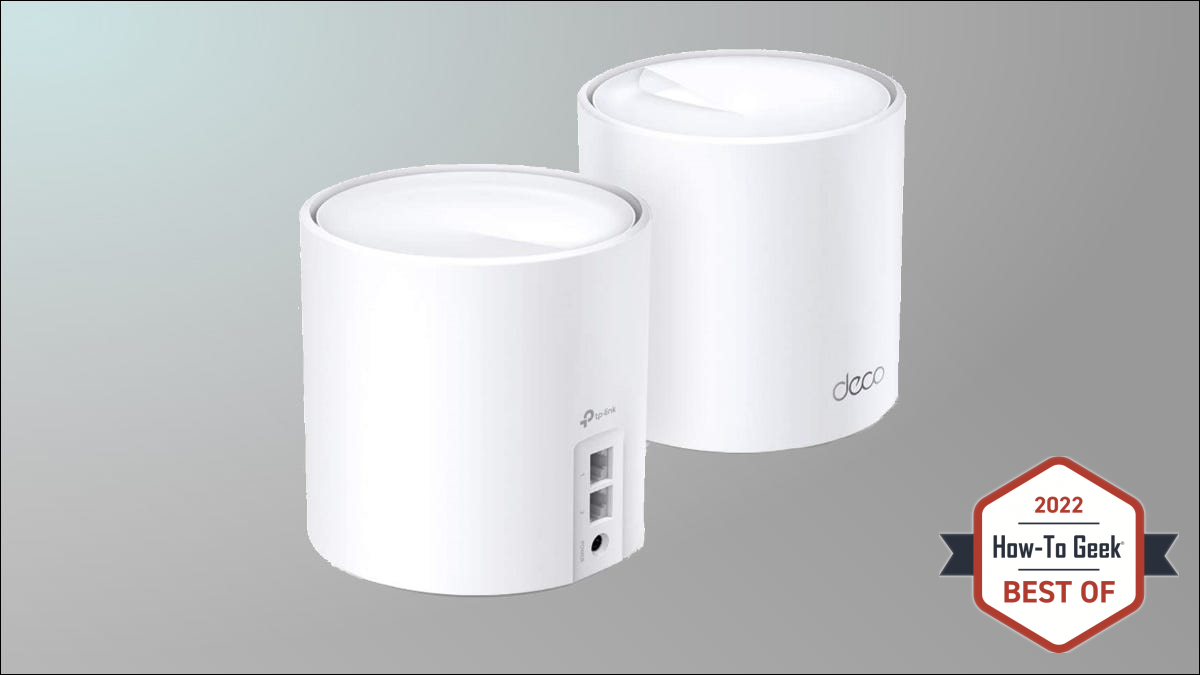 ระบบ TP-Link Deco บนพื้นหลังสีเทาอ่อน